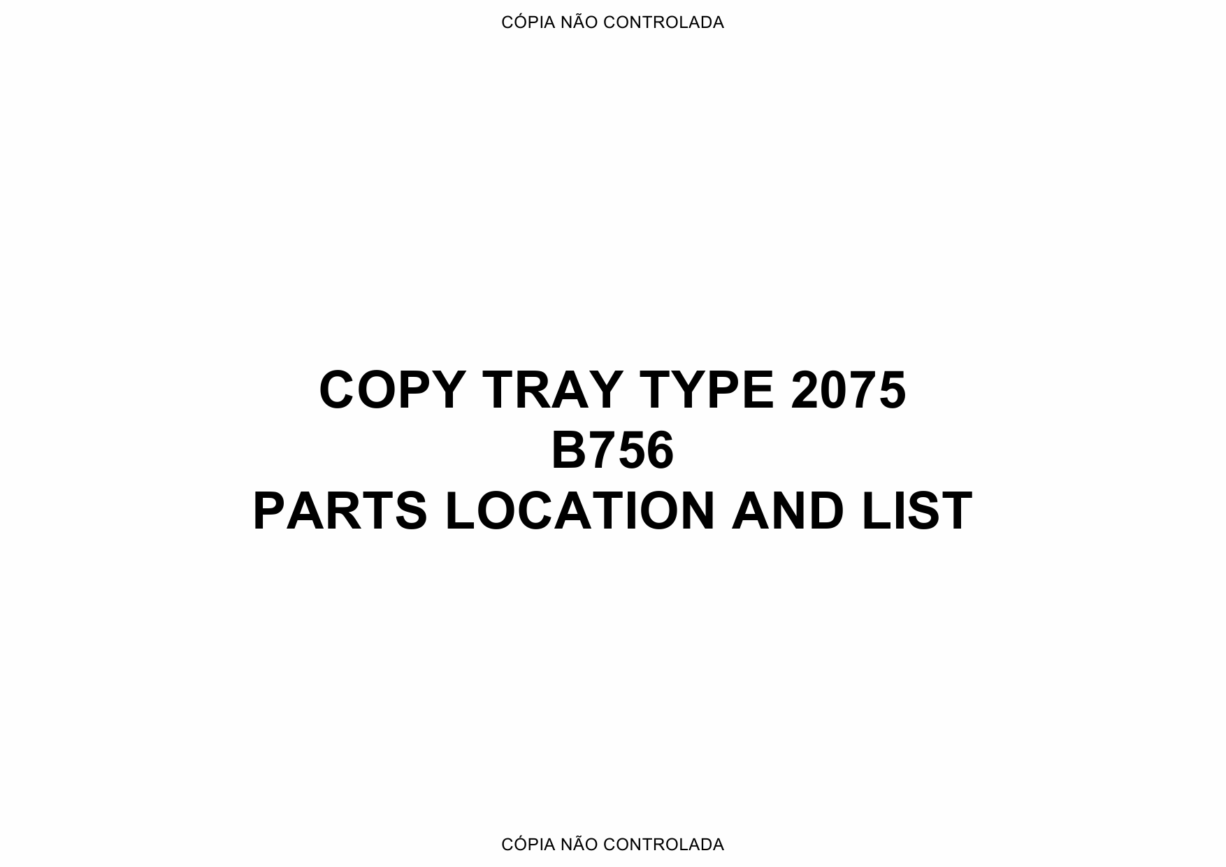 RICOH Options B756 COPY-TRAY-TYPE-2075 Parts Catalog PDF download-1